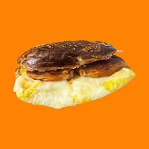 Fish otah and egg shaobing